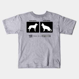 Belgian Malinois vs German Shepherd, there is a difference! Kids T-Shirt